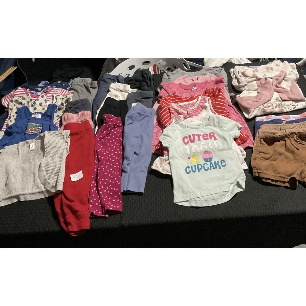 Mixed Brands Outfit Lot Girls 24M/2T 31pc Dresses Tops Pants PJs Minnie Disney